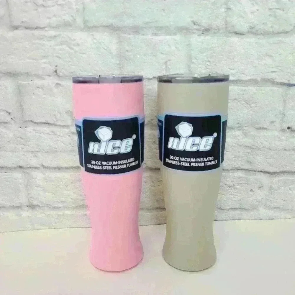 2 Nice 30 oz Vacuum-Insulated Stainless-Steel Pilsner Tumbler - Picture 3 of 10